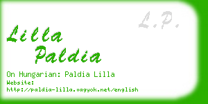 lilla paldia business card